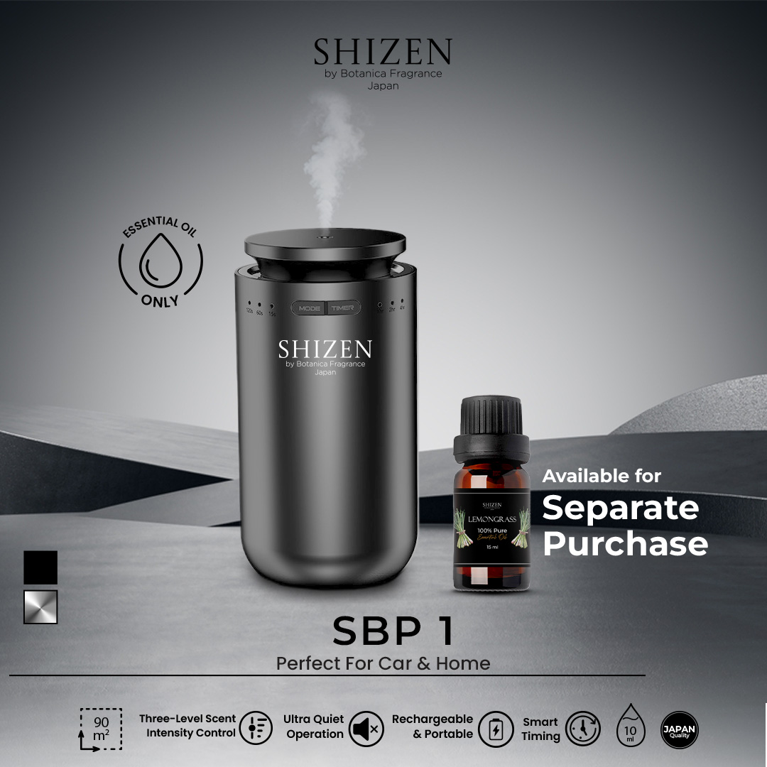 Shizen Car Diffuser Aromaterapi SBP1 – Black