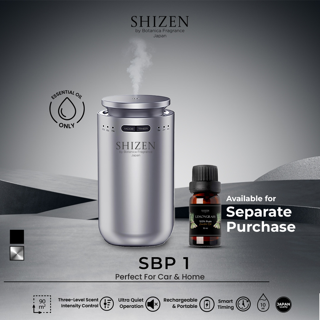 Shizen Car Diffuser Aromaterapi SBP1 – Silver