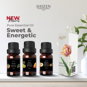 Shizen Essential Oil Sweet Dan Energetic Series 15ml – 100% Pure untuk Diffuser & DIY Aromatherapy